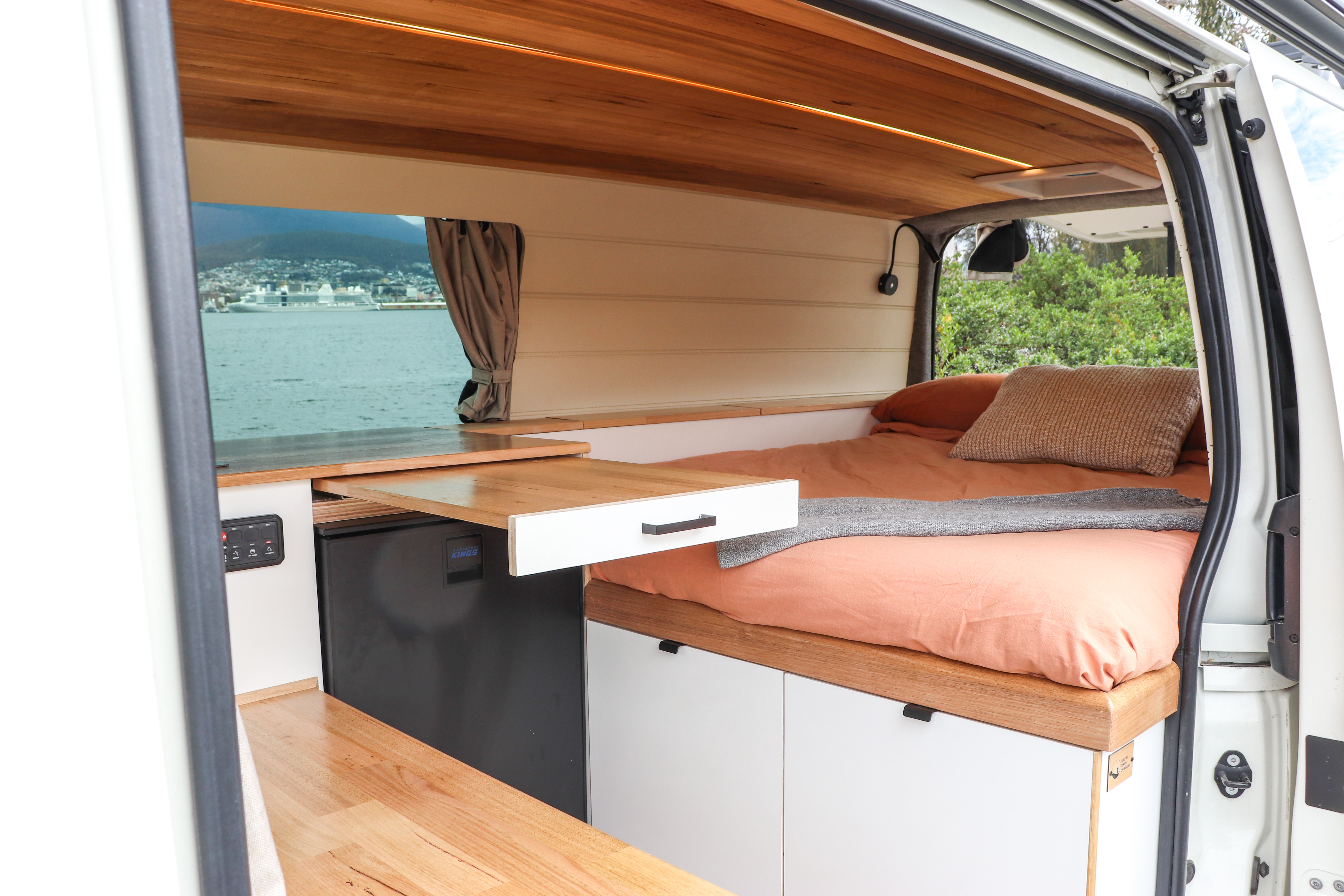 Custom Mercedes Sprinter camper conversion by Zenith Campervans Tasmania - Desert Nomad luxury off-road motorhome build